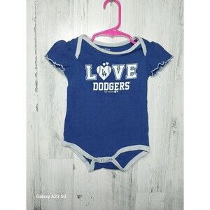 Baby Girls 18 Months Love Dodgers Team Athletics Top